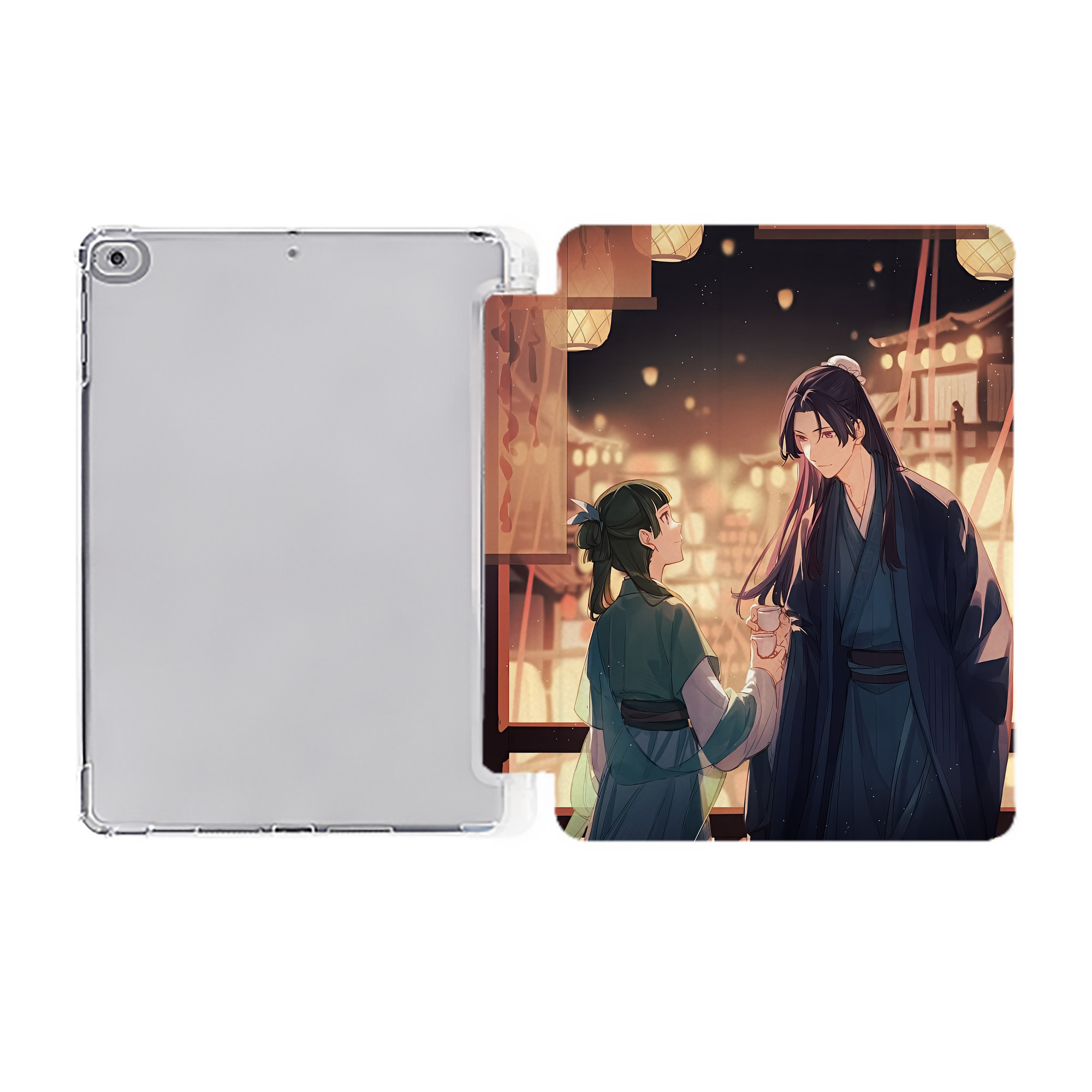 （画像用） 薬屋のひとりごと The Apothecary Diaries IPad ケース ペン収納付き 三つ折りスタンド PUレザー×シリコン 対応機種9.5/10.5/10.9インチ